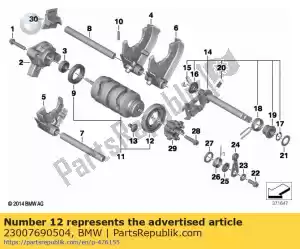 bmw 23007690504 rolamento de esferas ranhurado - 30x55x9 - Lado inferior