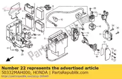 Aqui você pode pedir o capa bateria em Honda , com o número da peça 50332MAH000: