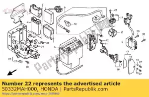 honda 50332MAH000 capa bateria - Lado inferior