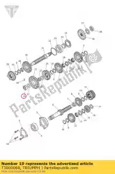 lager, naaldrol, plug van Triumph, met onderdeel nummer T3800068, bestel je hier online: