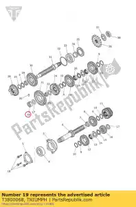 triumph T3800068 lager, naaldrol, plug - Onderkant