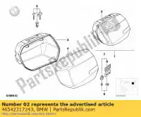 46542317243, BMW, left city system case - weiss/23l       bmw  1100 1150 1995 1996 1997 1998 1999 2000 2001 2002 2003 2004 2005 2006, New