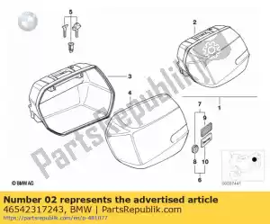 bmw 46542317243 left city system case - weiss/23l - Bottom side