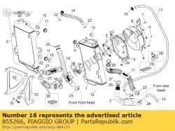 Aqui você pode pedir o tubo da bomba do resfriador 27x19x145 em Piaggio Group , com o número da peça 855266: