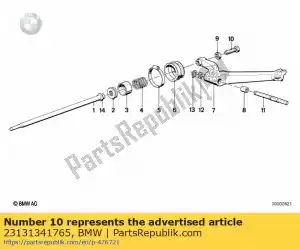 bmw 23131341765 vis de réglage - m8x37 - La partie au fond