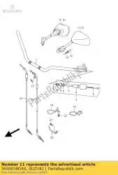 Tutaj możesz zamówić zespó? Lustra, rea od Suzuki , z numerem części 5650038G40: