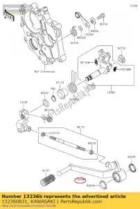 kawasaki 132360831 01 levier-comp, pédale - La partie au fond