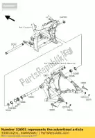 330010201, Kawasaki, Arm-comp-swing vn2000a7f kawasaki vn 2000 2004 2005 2006, New