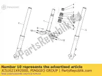 JC51621X92000, Piaggio Group, gara di guida aprilia scarabeo 125 2007 2009 2011, Nuovo