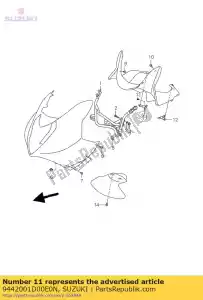 Suzuki 9442001D00E0N panel, cowling - Bottom side