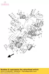 Aquí puede pedir soporte, tapa de culata de cilindro de Yamaha , con el número de pieza 2UJ111520000: