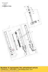 Here you can order the oil seal from Triumph, with part number T2044161: