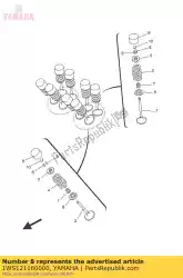 Ici, vous pouvez commander le siège, ressort de soupape auprès de Yamaha , avec le numéro de pièce 1WS121160000:
