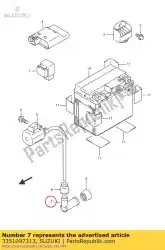 Ici, vous pouvez commander le capuchon, bougie d'allumage auprès de Suzuki , avec le numéro de pièce 3351097313: