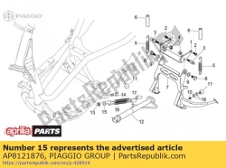 Aprilia AP8121876, Piastra di fissaggio a molla, OEM: Aprilia AP8121876