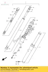 Here you can order the tube,fork lh ou from Suzuki, with part number 5114139A00: