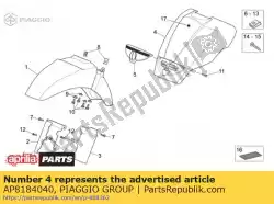 Here you can order the front fairing. White from Piaggio Group, with part number AP8184040: