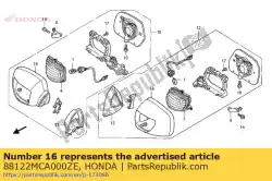 huisvesting, l. (l) * r287m * (r287m bloedsteenrood metallic) van Honda, met onderdeel nummer 88122MCA000ZE, bestel je hier online: