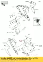 110571698, Kawasaki, 01 staffa, protezione, sinistra kawasaki  1000 2019 2020 2021, Nuovo