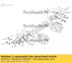 Aprilia 879532, Joint de couvercle de tête, OEM: Aprilia 879532