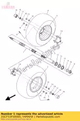 Here you can order the tire from Yamaha, with part number 1SCF53P30000: