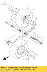 yamaha 1SCF53P30000 tire - Bottom side