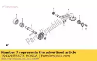 15432MEB670, Honda, przelotka, rura odprowadzaj?ca olej honda crf trx 450 2002 2003 2004 2005 2006 2007 2008 2009 2011 2012 2013, Nowy