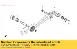 Aquí puede pedir arandela, tubo de eliminación de aceite de Honda , con el número de pieza 15432MEB670: