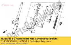 Aqui você pode pedir o peça, fechadura de óleo (showa) em Honda , com o número da peça 51432KV3701: