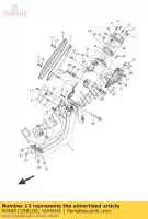 904801258100, Yamaha, doorvoertule (4fw) yamaha  dt mt wr xp xt ybr yz yzf r 125 250 300 320 450 500 530 560 660 1000 1200 2004 2005 2006 2007 2008 2009 2010 2011 2012 2013 2014 2015 2016 2017 2018 2019 2020 2021, Nieuw