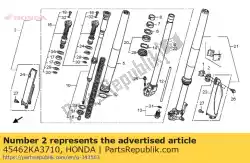 Here you can order the clamp b, fr. Brake cable from Honda, with part number 45462KA3710: