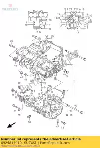 Suzuki 0924814010 plug - Onderkant