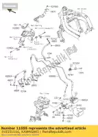 110551116, Kawasaki, colchete er650c9f kawasaki er-6f er-6n 650 2009 2010 2011 2012 2013 2014 2015 2016, Novo