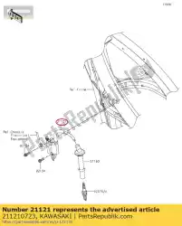 spoelontsteking kx450hgf van Kawasaki, met onderdeel nummer 211210723, bestel je hier online: