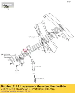 kawasaki 211210723 spoelontsteking kx450hgf - Onderkant