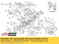 Aprilia AP8146962, Prawa os?ona przedniego podnó?ka. szary, OEM: Aprilia AP8146962