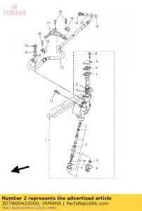 yamaha 3D7W00420000 kit de cilindro, mestre - Lado inferior