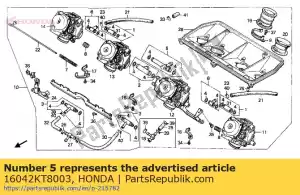 Honda 16042KT8003 conjunto de articulaciones b, tubo - Lado inferior