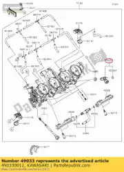 Ici, vous pouvez commander le injection de buse auprès de Kawasaki , avec le numéro de pièce 490330012: