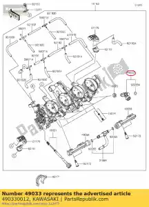 Kawasaki 490330012 injection de buse - La partie au fond