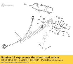 Aprilia 00008064500, Parafuso, OEM: Aprilia 00008064500