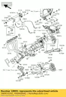 180910292, Kawasaki, silenciador body-comp, lh zr1000b7f kawasaki z 1000 2007 2008, Nuevo