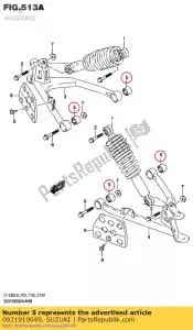 Suzuki 0931910049 bush - Bottom side