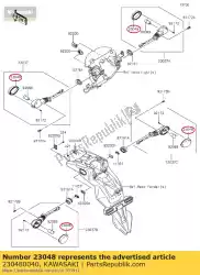 Here you can order the 01 lens-signal lamp from Kawasaki, with part number 230480040: