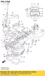 Here you can order the stud bolt from Suzuki, with part number 0910806102: