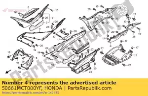 Honda 50661MCT000YF falda, l. piso * r151cu * - Lado inferior