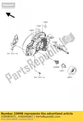 Qui puoi ordinare presa di corrente, lampada frontale da Kawasaki , con numero parte 230080051: