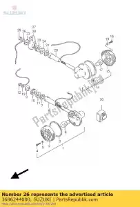 Suzuki 3686244000 fio, terra - Lado inferior