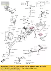 klem kvf300ccf van Kawasaki, met onderdeel nummer 92173Y026, bestel je hier online: