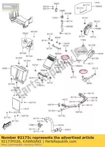 kawasaki 92173Y026 klem kvf300ccf - Onderkant